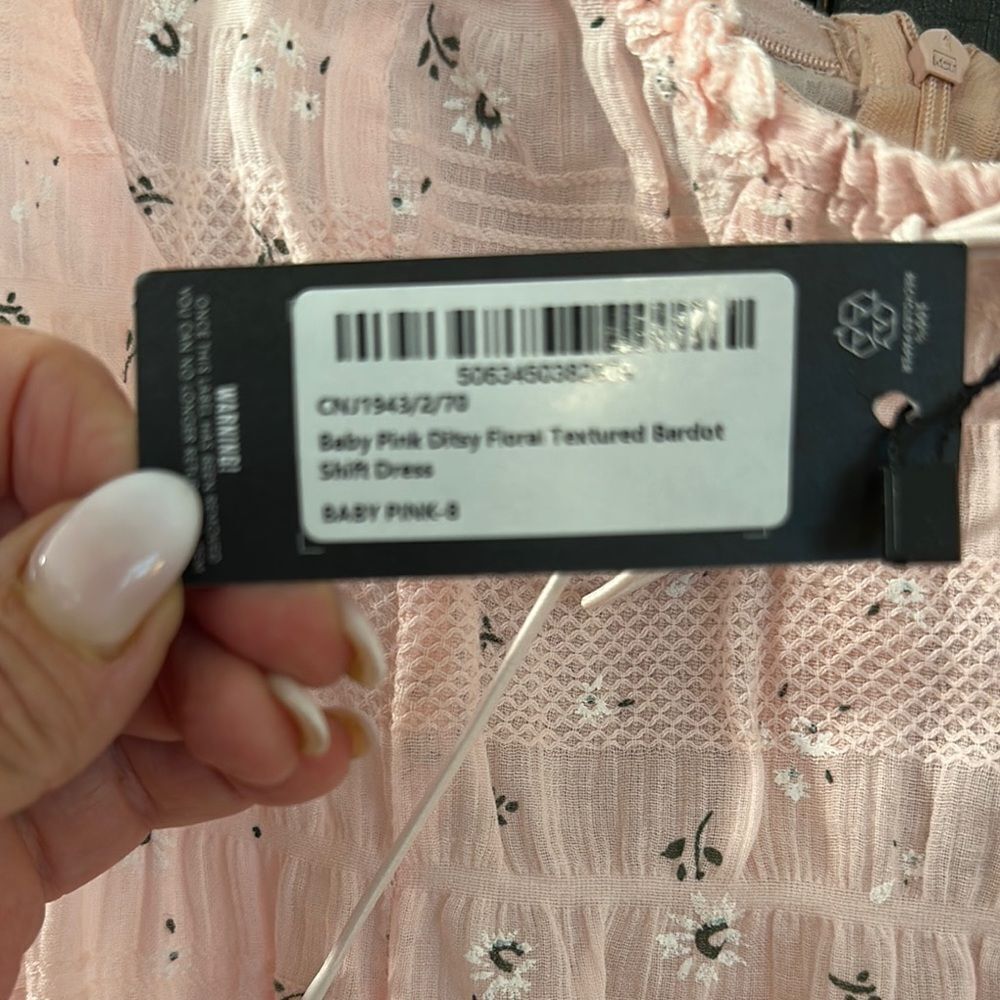 NWT PLT Pink Ruffled Mini Dress - Picture 2 of 8
